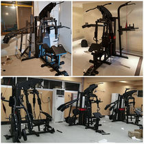 Fitness equipment home three-person station multi-function large-scale equipment strength training set combination comprehensive training equipment