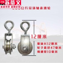 Pulley hook hoisting ring wire rope fitness bearing lifting crane welding wheel micro electric hoist small pulley