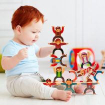Childrens wooden stacked music building blocks Hercules balance toys parent-child interaction early education puzzle boys and girls stacked high