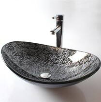 Tempered glass washbasin Bathroom Art basin Table basin Bath room basin Sanitary ware