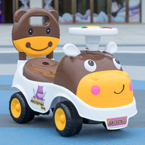 Children's twist car 1-3-year-old baby scooter with music men and women four-wheel toy scooter