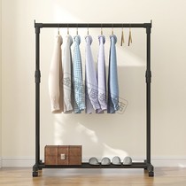 Hanger floor bedroom coat rack solid wood hanger Nordic simple modern Japanese style room shelf with drawer