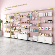Beauty salon product display cabinet Cosmetics skin care products shelf display rack Shoe bag display cabinet Light luxury nail cabinet