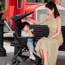 Net red walking baby artifact cart one-button folding summer baby boy trolley can be boarded light two-way cart
