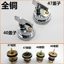 All copper toilet squatting toilet flush valve old knob type hand twist type flushing public stool delay valve accessories