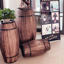 Oak barrel wine barrel wooden barrel solid wood wedding decoration beer barrel winery decoration display wooden wooden wine barrel custom