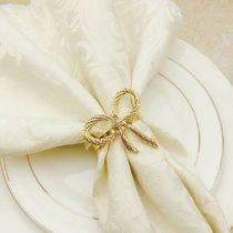Golden Böw Tie Napkin ring for the Dinner Parties Wedding