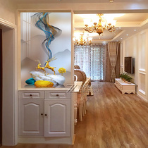 Modern simple entrance entrance shoe cabinet art tempered glass living room screen bedroom partition home shelter light luxury