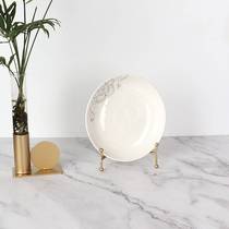 Minimalist decorative disc tray Sub-bracket Handicraft Shelf Porcelain Disc disc Disc Holder photo-frame Frames Hem frames Display Racks