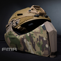 FMA Outdoor Tactical Helmet Special Mask FAST Helmet Track Camouflage Face TB1304