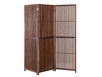 Cornell Black Walnut Solid Wood Screen French Entrance Partition Folding Mobile Wood Screen FP05657) Kunming Red Star