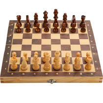 Chess solid wood magnetic children high-grade folding board elementary school students adult competition special set