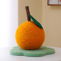 Orange cat grabbing board sisal sisal does not fall off crumbs grinding claw resistant cat tree vertical cat crawling frame cat catching ball furniture climbing supplies