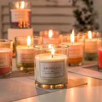 Aromatherapy candles home romantic atmosphere candlelight dinner incense Christmas ornaments ins lighting tasteless bedroom