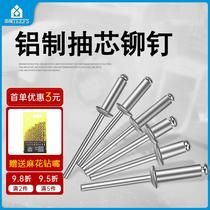3 2 4 5 aluminum extraction core rivet pull nail opening type flat round head pull rivet to nail hair nail pumping din hairy din