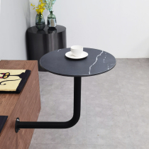 Internet celebrity milk tea shop rock board card seat double small round table Nordic simple tea cafe wall mounted wall table wall table