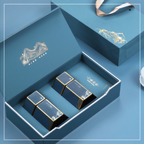 Black tea packaging box empty gift box high-grade Dahongpao Tieguanyin half a catty tin tea gift box empty box customization