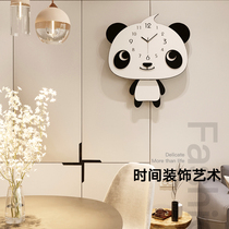 Clock and clock living room creative childrens room cartoon fashion modern simple wall hanging watch clock quartz clock home