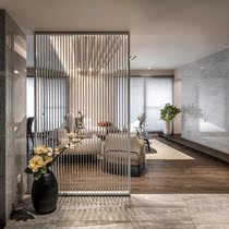 Modern and simple home screen partition Entrance decoration Living room Office dining room Entry barrier brake grille frame customization