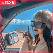 Rabbit plush fur hat female winter hand-woven cold-proof warm thick wool hat Baotou knitted wool