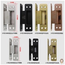 Invisible door hinge concealed style and page wooden door concealed door stainless steel 304 external open dark door thickened cross hinge