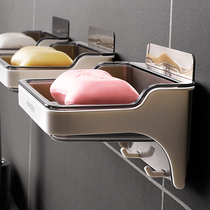 Good helper hole-free wall-mounted suction cup soap box bathroom large household soap box Soap holder Drain fertilizer rack FX