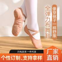 Brand manufacturers full elastic cloth dance shoes custom-free soft bottom practice shoes adult body cat claw dance shoes women
