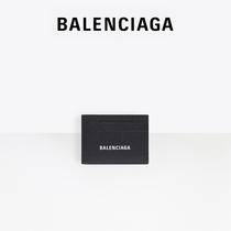 BALenciaga Paris Shijia CASH mens grain pasta leather brand printed fashion card holder