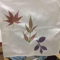 Plants leaves flowers and plants drenched cotton cloth square towel material young childrens rubbings painting tools fun activities diy