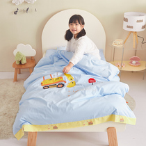 Class A children are covered by a single baby in a single kindergarten 1 5 m pure cotton 150x200 single three - piece set 3