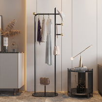 U Home | Stainless steel coat rack floor bedroom Home light luxury Norse simple modern hanging clothes shelf