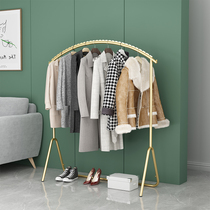 Net celebrity hanger Floor-to-ceiling bedroom household hanger simple hanger Nordic simple coat rack single rod drying rack