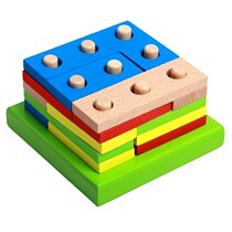 Collaged Building Blocks Children Seniors Toys Prevention of senile dementia Dementia Puzzle training for older people Dementia Prevention and Dementia Prevention