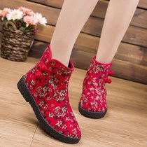 2020 winter New plus velvet high-top womens shoes Korean student lace-up wear-resistant thick snow boots women tide shoes