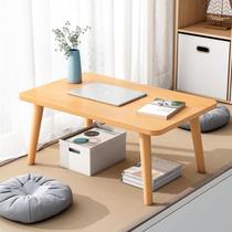 Floating window small tea table household floor table bedroom low table kang table windowsill table gray Nordic tatami small table