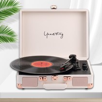 Bluetooth vinyl record player retro phonograph gift portable LP film player vinyl player old man