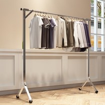 Floor-to-ceiling folding single pole drying rack bedroom clothes home balcony outdoor cold drying quilt pole dormitory artifact