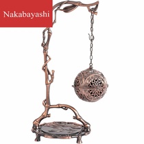 Aromatherapy ball hollow retro copper sachet ball tea ceremony incense ball back incense burner pan incense incense burner decoration hanging stove