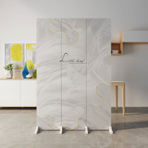 Nordic screen partition living room simple push-pull decoration image wall folding mobile bedroom to block small household apartment