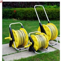 Outdoor water pipe storage rack reel high pressure car washer coil recovery hose reel reel