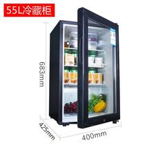 Kindergarten food sample cabinet beverage freezer small refrigerator small household commercial refrigeration preservation display cabinet with lock