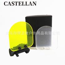 20mm base baffle double-piece can replace the color filter red dot protective cover round foldable