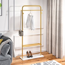 Nordic hanger floor bedroom creative Net red coat rack home living room double storage hanger simple light luxury