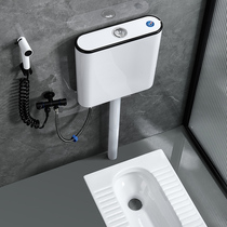 Water tank toilet household toilet toilet squatting toilet energy-saving water tank thickened squat pit hanging wall type hand washing water tank