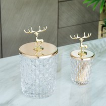 Living room coffee table storage jar ornament ornaments room bedroom net red glass bottle light luxury home furnishings