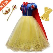 Summer Princess Dress For Girls Snow White Cosplay Costume P
