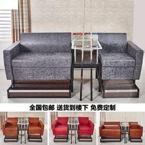 Billiard room Billiard hall Ball viewing chair Lounge sofa Chair Grandstand leisure seat New pu linen art sofa