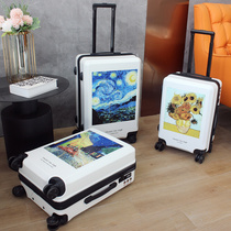 Export Japan foreign trade trolley box male and female students password box Universal wheel small fresh 24 inch personalized suitcase 20