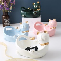 Nordic simple entrance entrance to the door entrance key storage ornaments desktop decorations cute ins Wind furnishings light luxury home