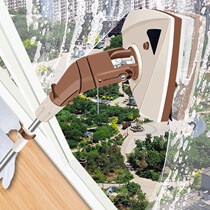 Double-sided glass artifact household three-layer hollow telescopic rod scraping thick window strong magnetic tall building cleaning tool